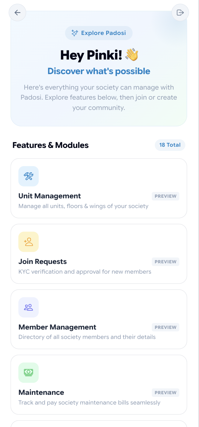 Explore Dashboard